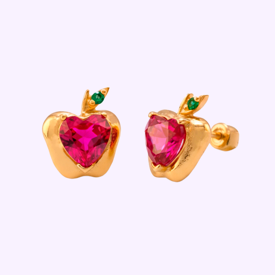 Broquel manzana envenenada Disney Oro 10K
