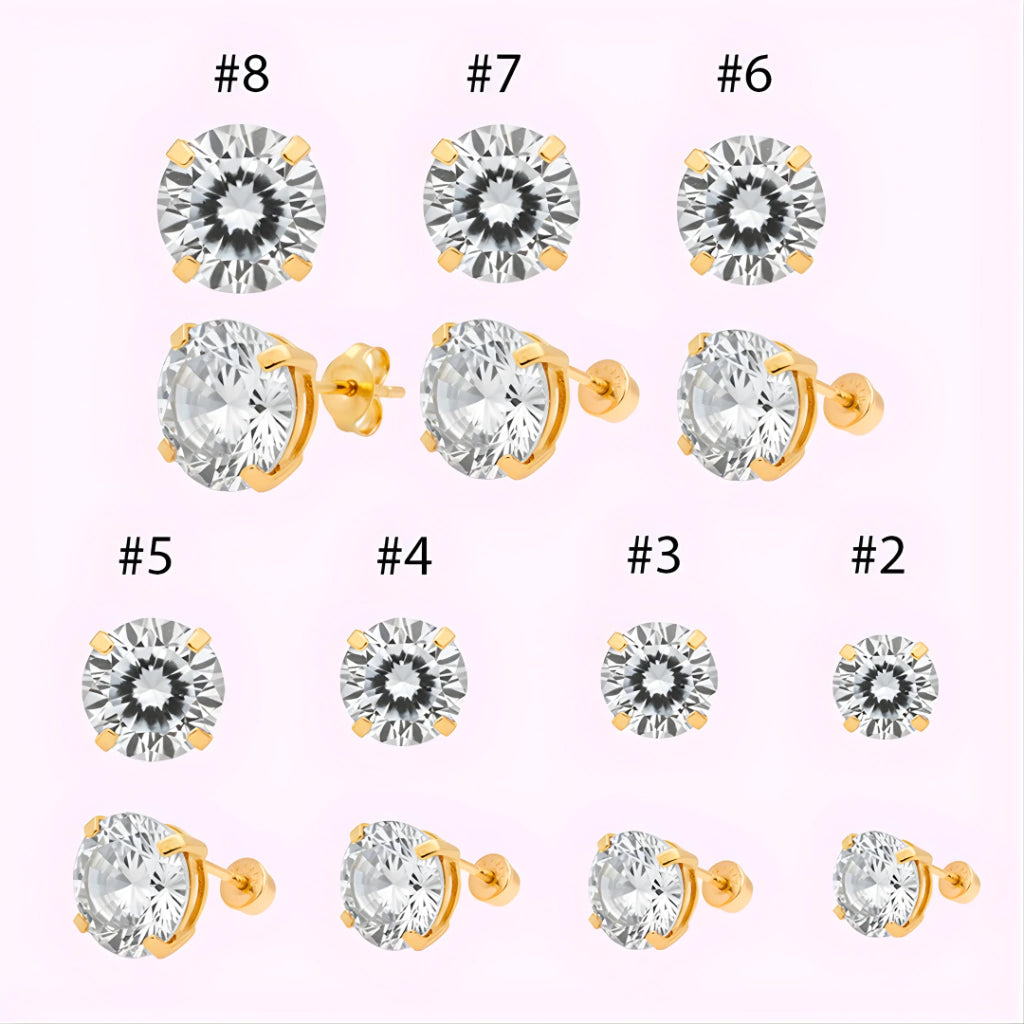 Broquel Recto Oro 10K