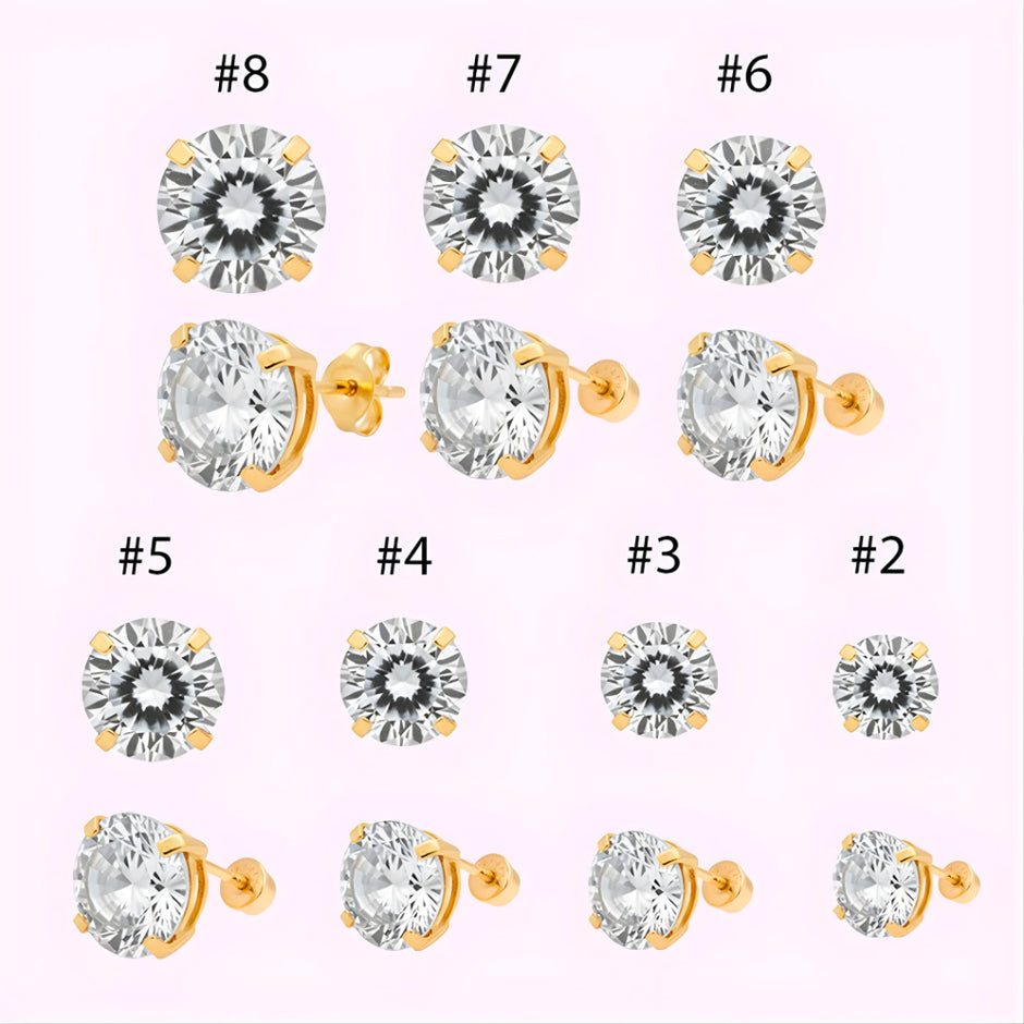 Broquel Recto Oro 10K
