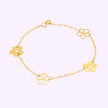 Pulso Encanto floral Oro 10K