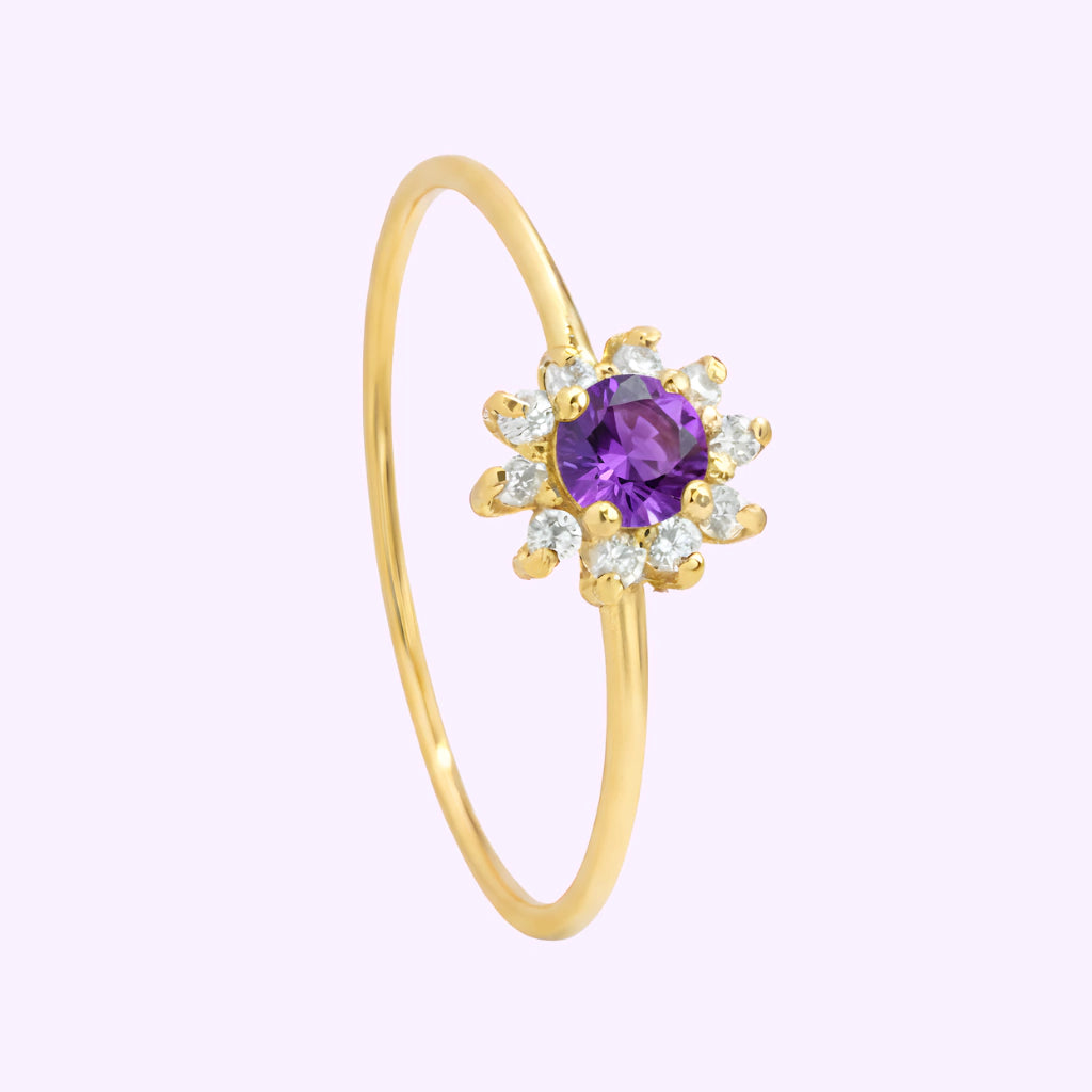 Anillo Roseta Princesa Oro 10K