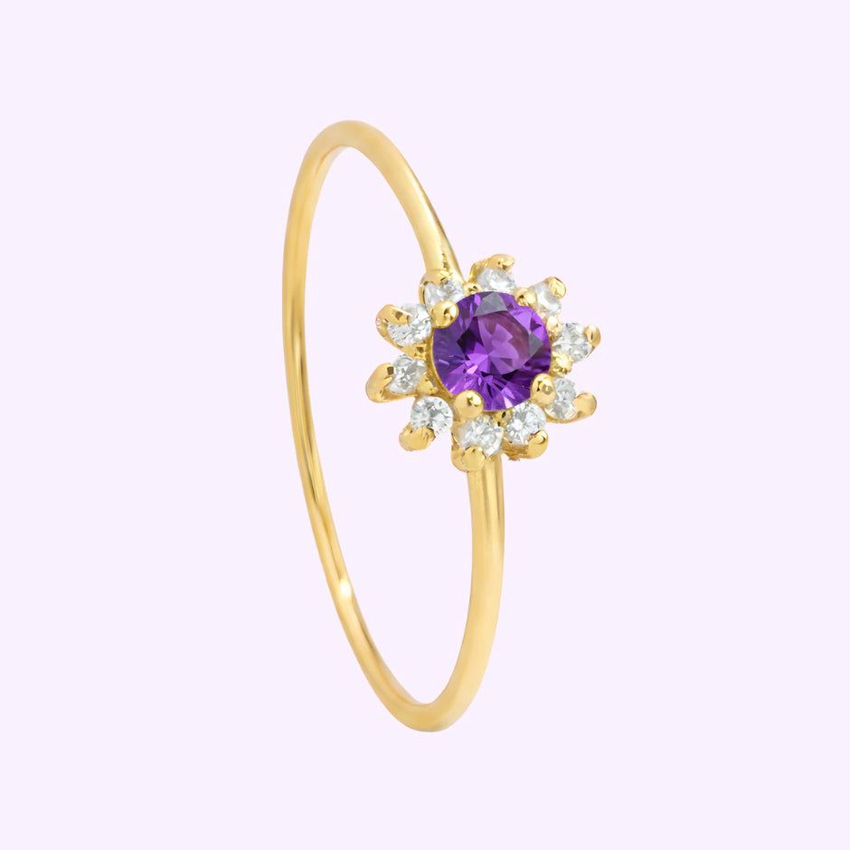 Anillo Roseta Princesa Oro 10K