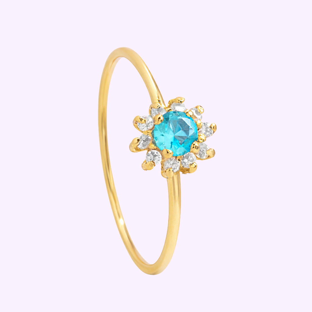 Anillo Roseta Princesa Oro 10K
