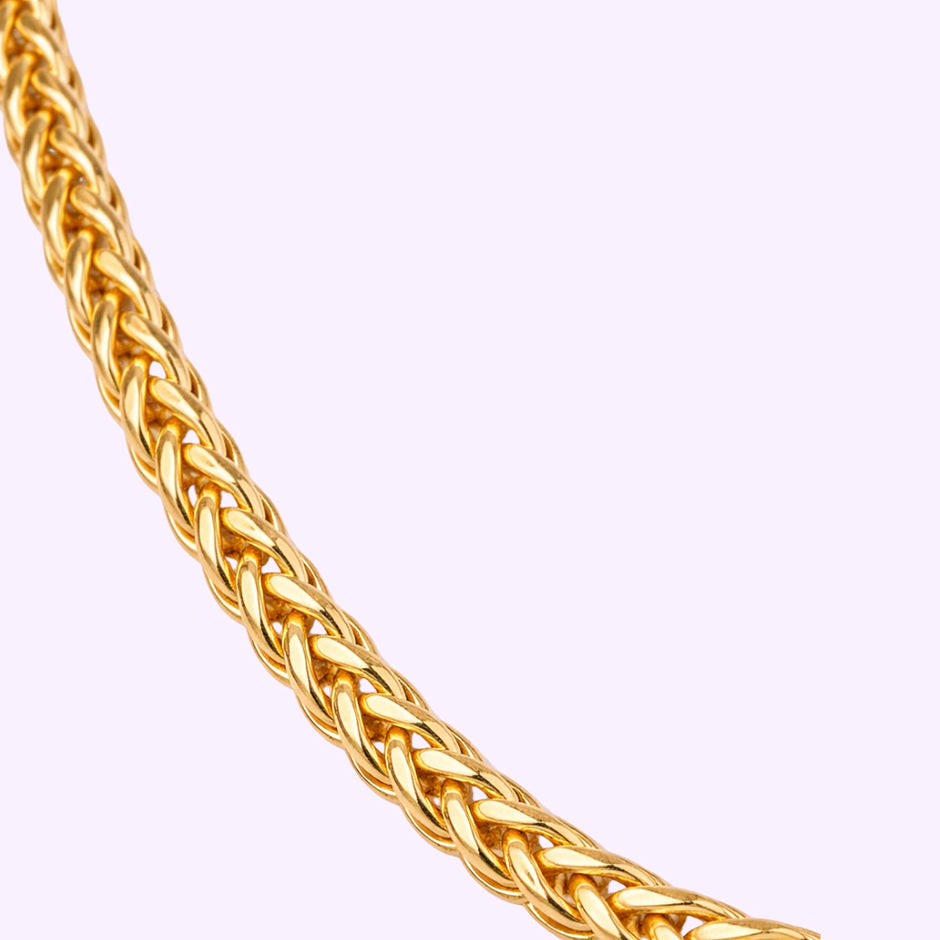 Cadena espiga Hilo de Suspiros Oro italiano 10K