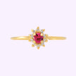 Anillo Roseta Princesa Oro 10K