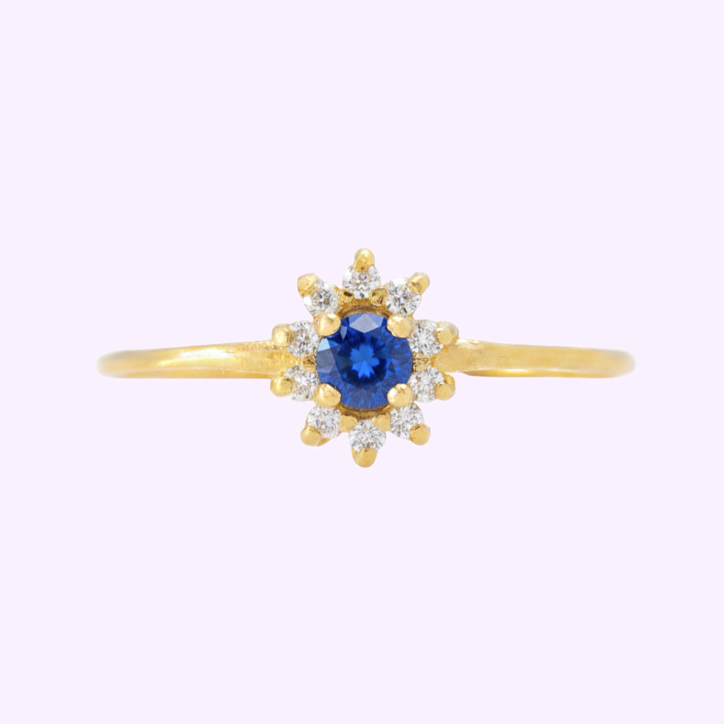 Anillo Roseta Princesa Oro 10K