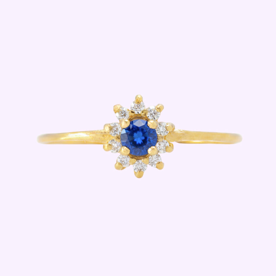 Anillo Roseta Princesa Oro 10K