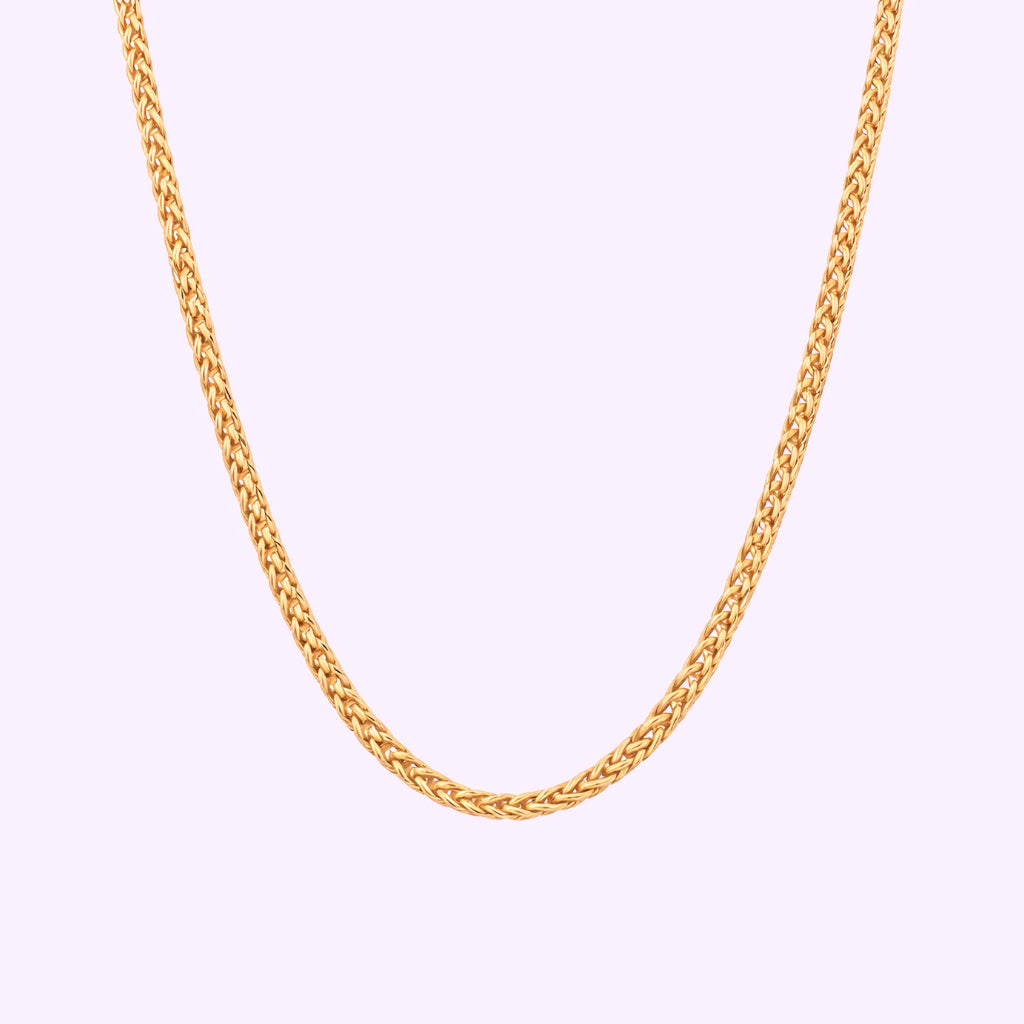 Cadena espiga Hilo de Suspiros Oro italiano 10K