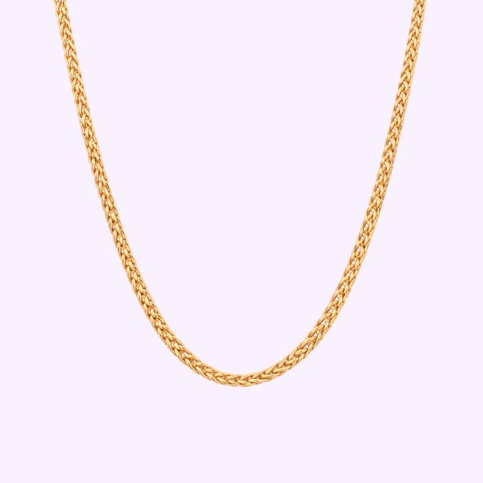 Cadena espiga Hilo de Suspiros Oro italiano 10K