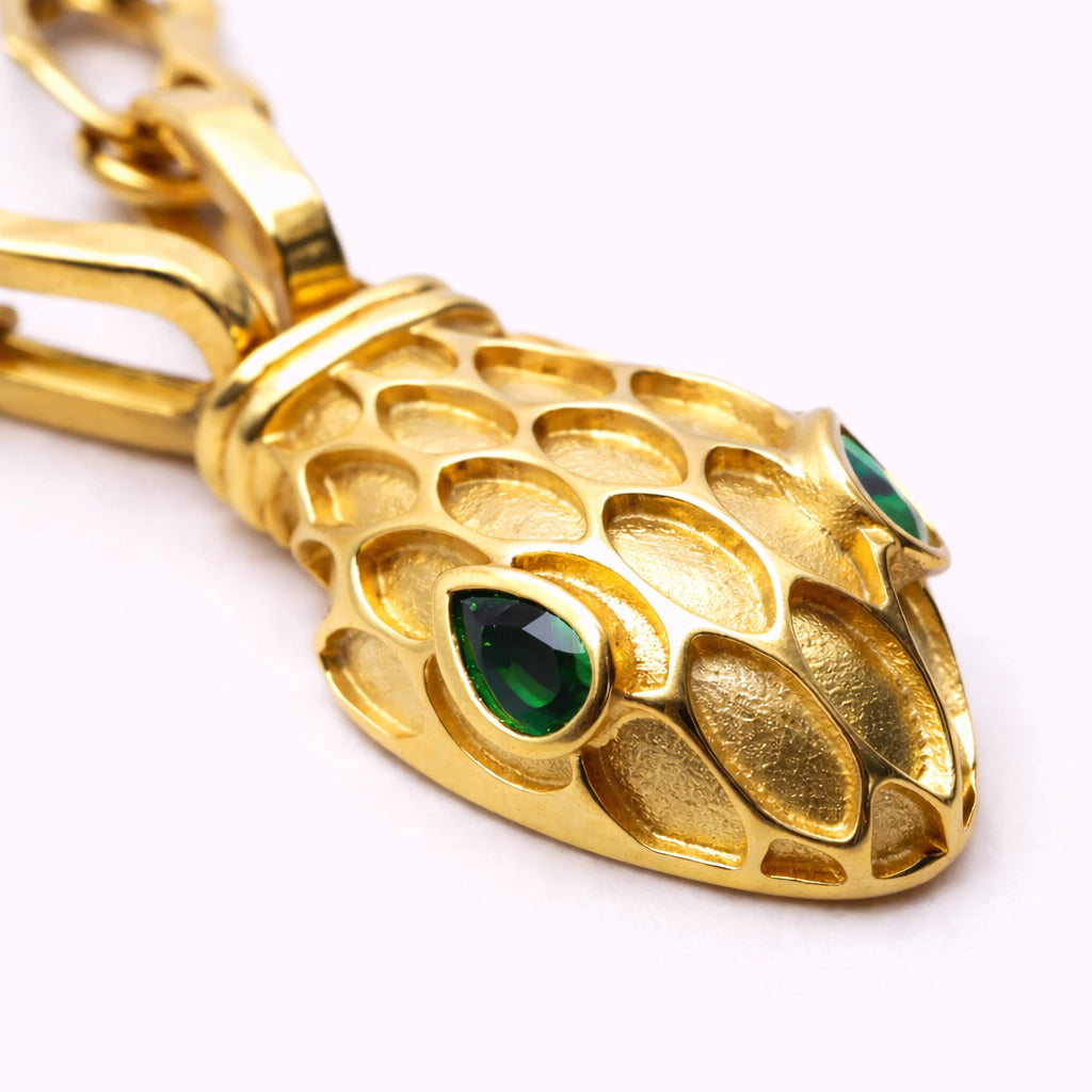 Gargantilla Serpiente Imperial Oro italiano 10K