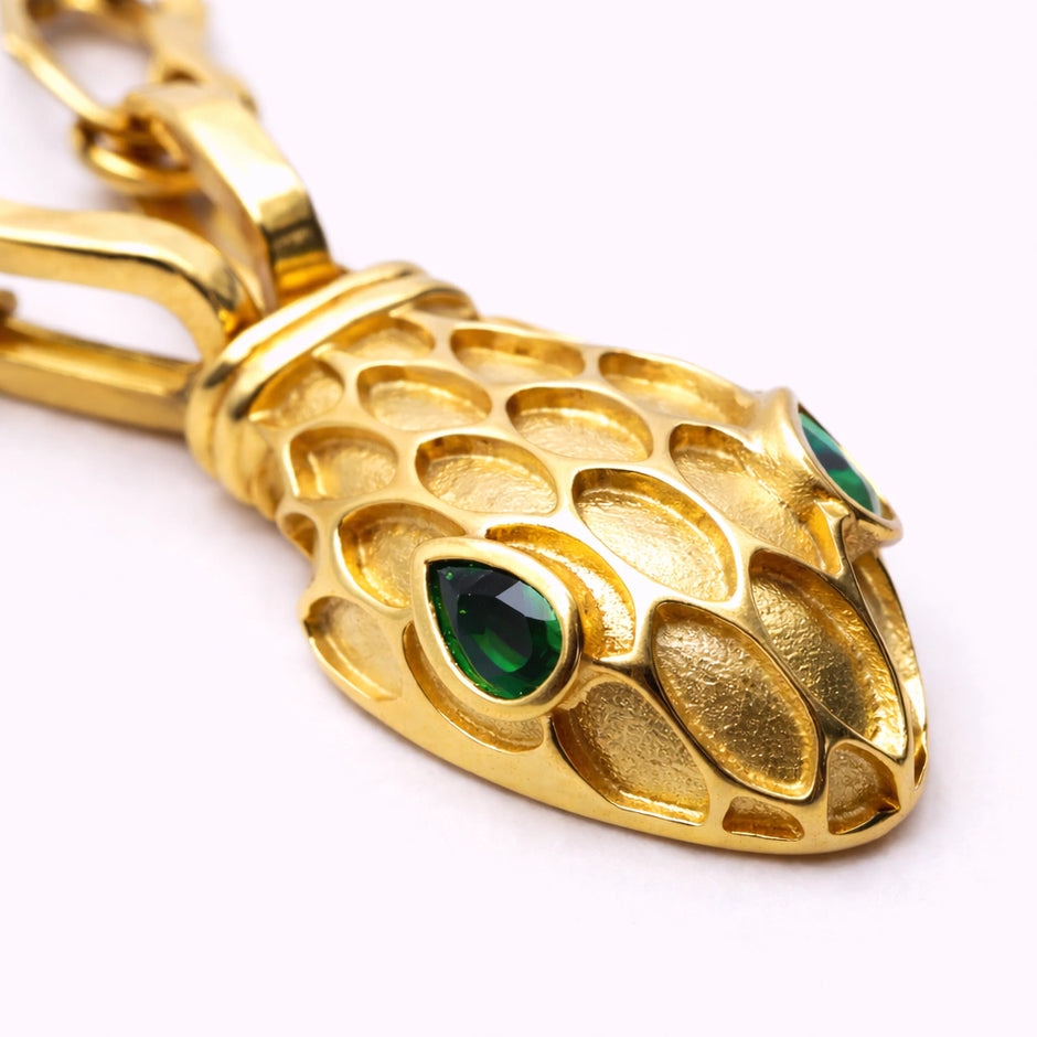 Gargantilla Serpiente Imperial Oro italiano 10K