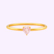 Anillo Solitario promesa de amor Oro 10K