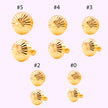 Broquel Hongo Oro 10K